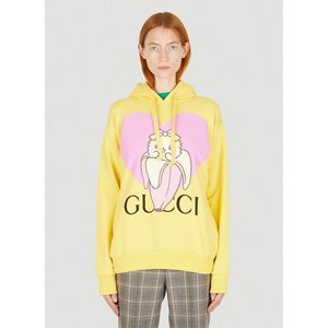 Yellow Gucci Bunny Hoodie GUCCI Red Cotton RABBIT EMBROIDERED
